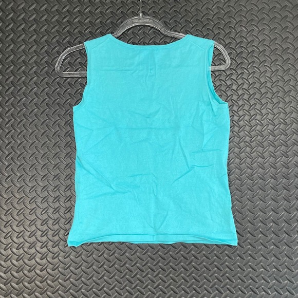 Belford Baby Blue Scoop Neck Tank Top Casual‎ Wear Women's Shirt Size Small - Picture 3 of 6